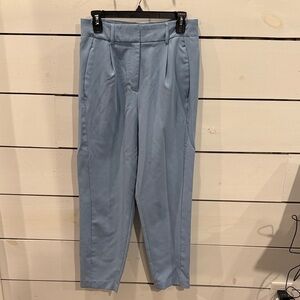Woman’s Light Blue Pleated Trousers